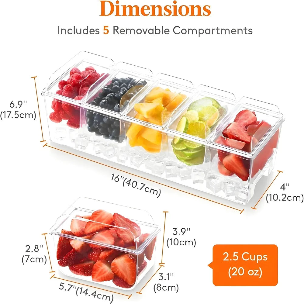 Condiment Containers with Seperate Lids
