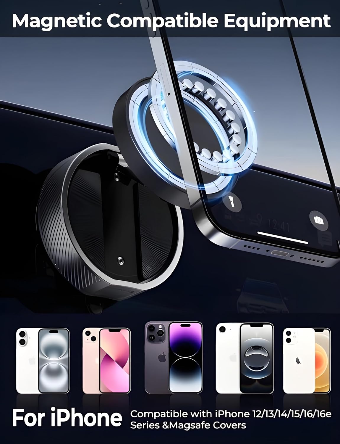 Vacuum Magnetic Phone Holder