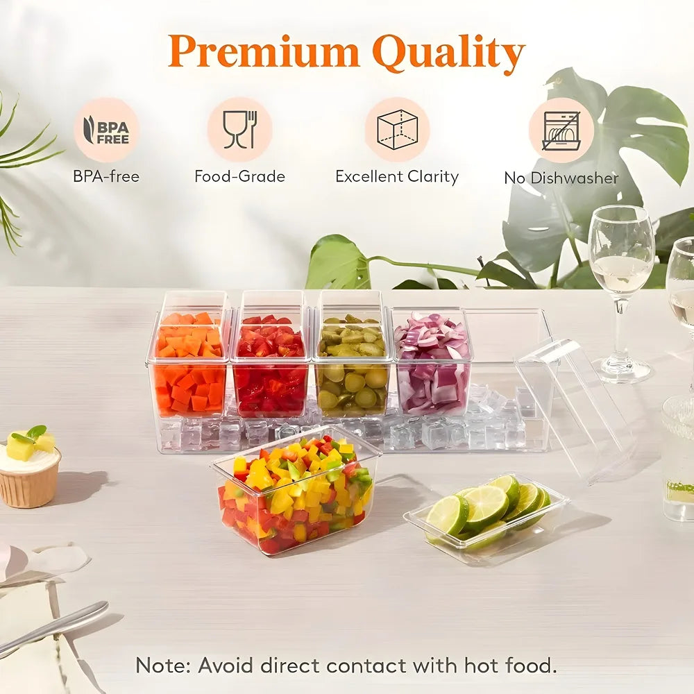 Condiment Containers with Seperate Lids