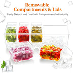 Condiment Containers with Seperate Lids