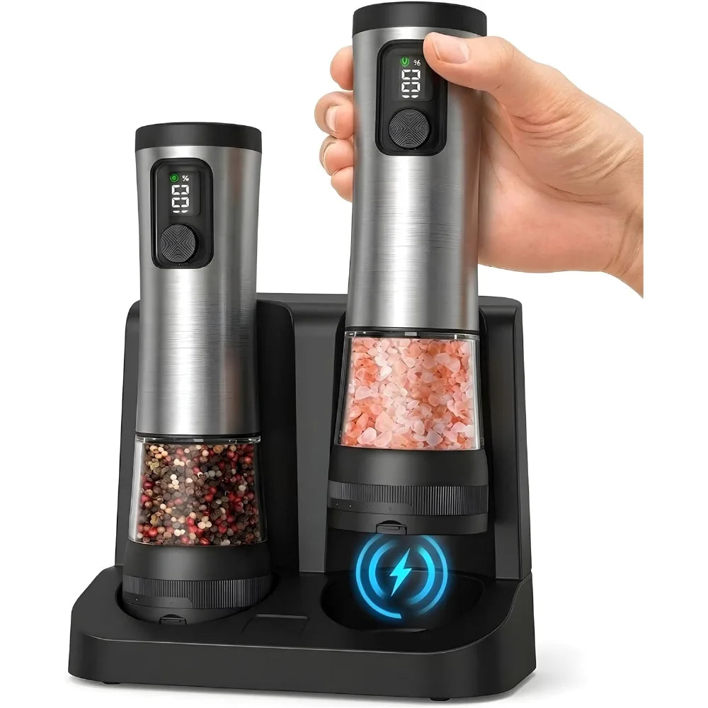 Electric Salt & Pepper Grinder Set