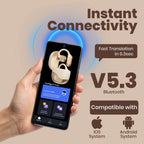 AI Translation Earbuds (Beige)