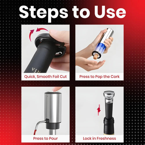4-in-1 Rechargeable Electric Wine Opener