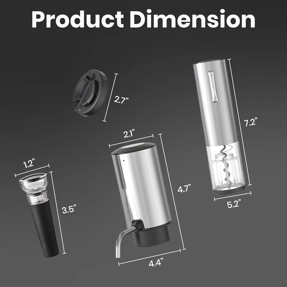 4-in-1 Rechargeable Electric Wine Opener