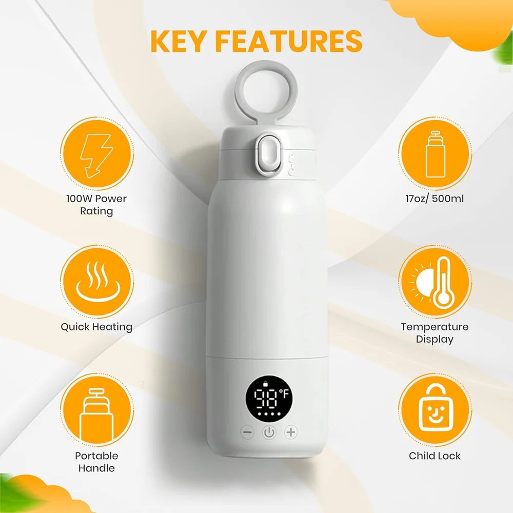 Portable Milk Warmer (White)