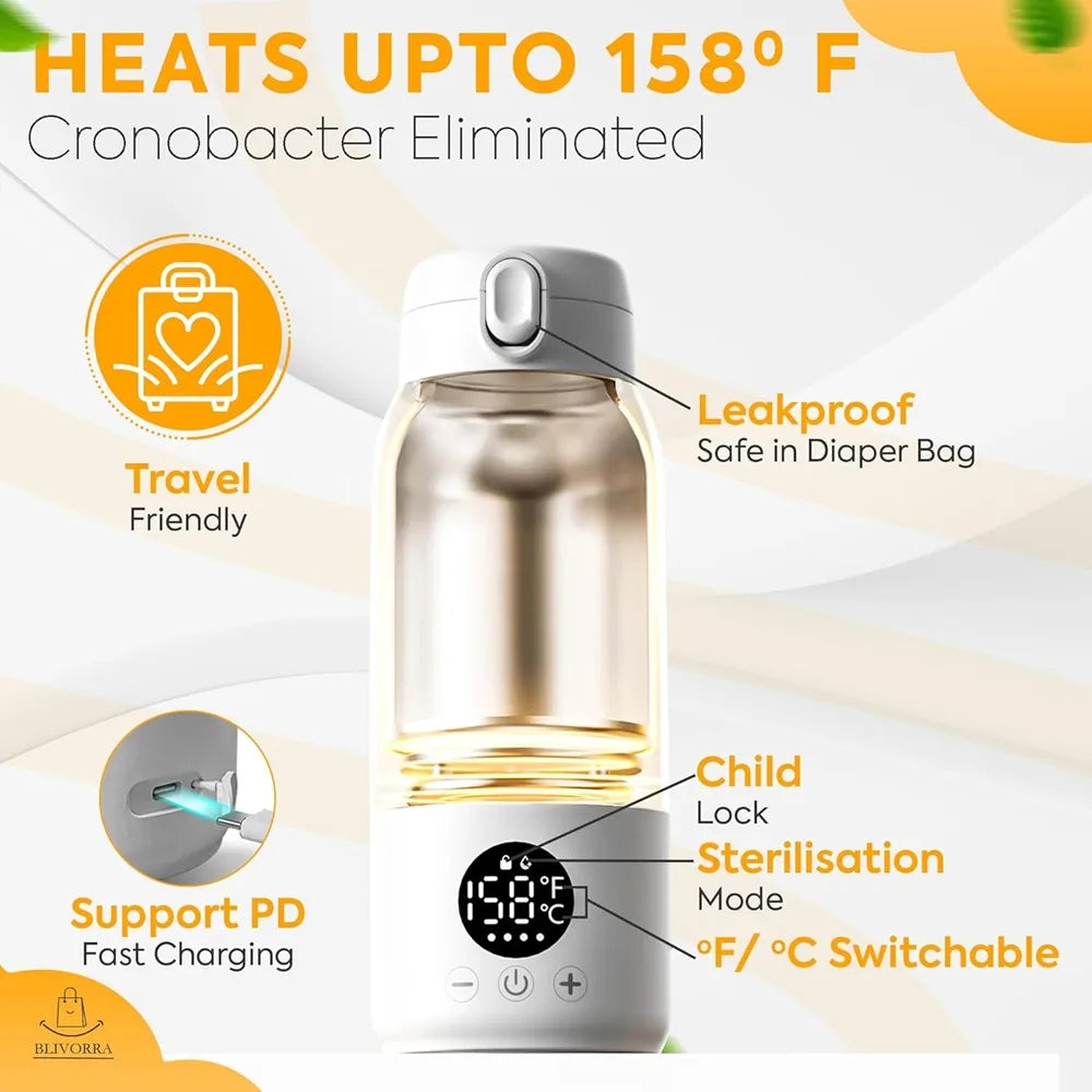 Portable Milk Warmer (White)