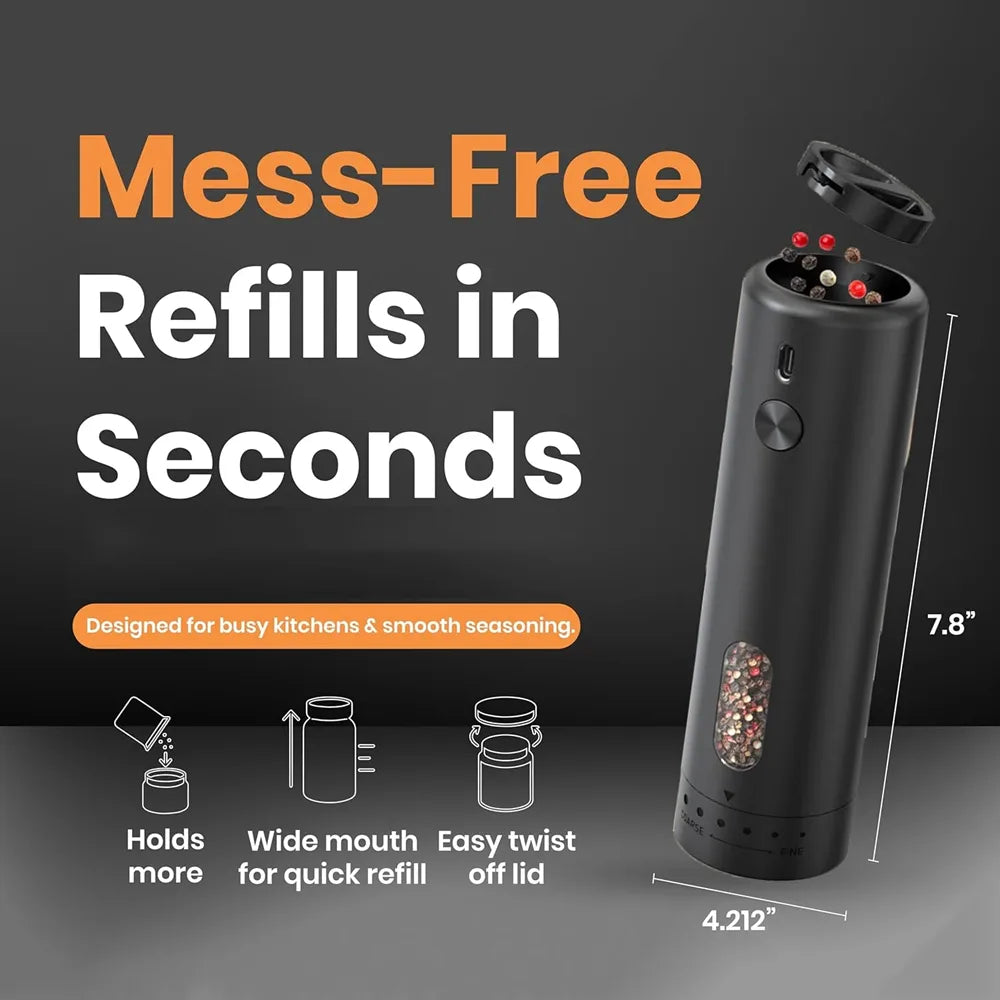 Electric Salt & Pepper Grinder Set