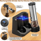 Electric Salt & Pepper Grinder Set