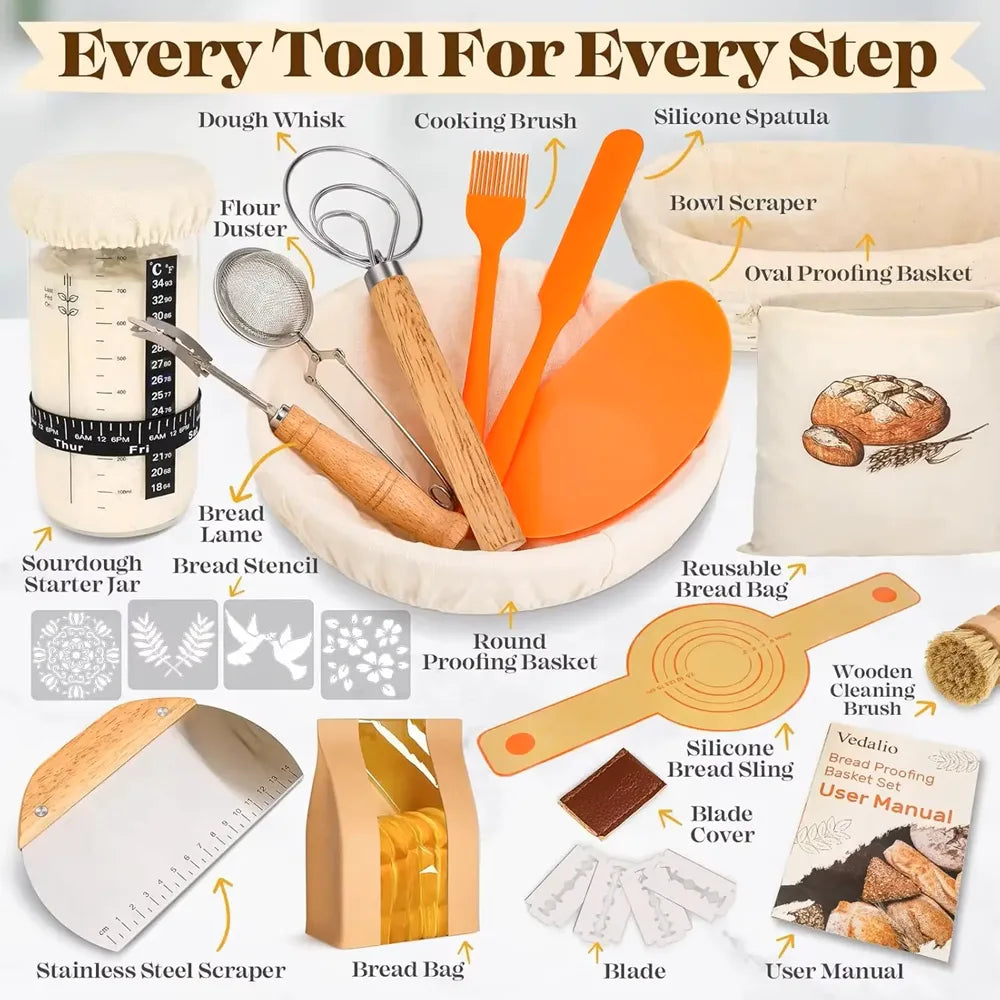 Sourdough Starter 26-Piece Kit