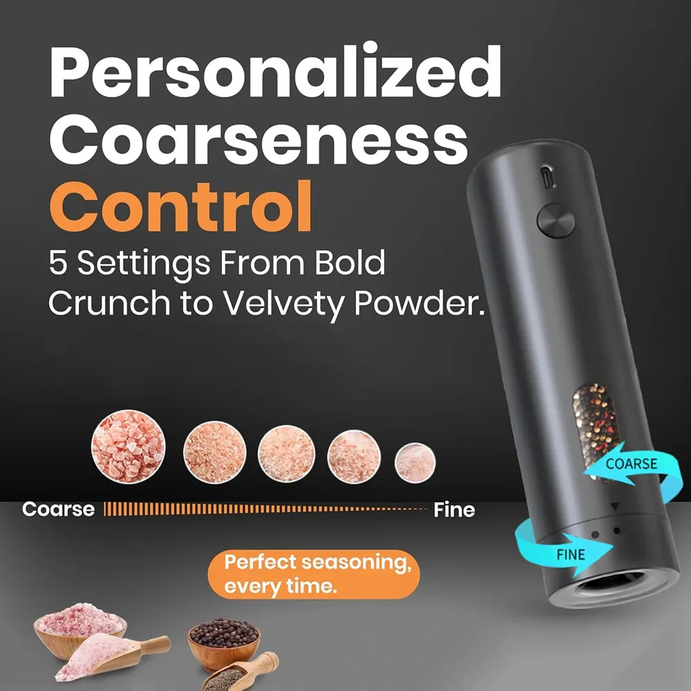 Electric Salt & Pepper Grinder Set