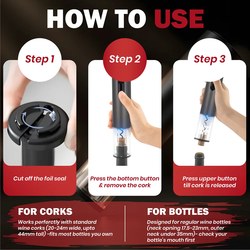 Electric Wine Opener Set – 5-in-1