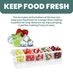 Condiment Containers with Single Lid